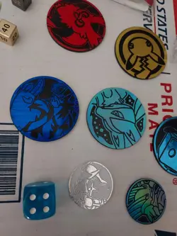 Pokemon Coin Lot + Pins + More Trading Card Game Items T3#133 - Image 5