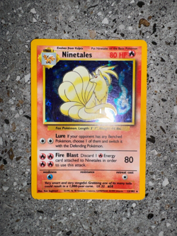 Pokemon TCG Cards Ninetales 12/102 Base Set Holo Rare LP-MP - Image 4