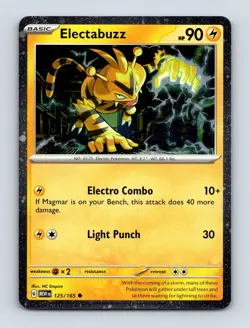 Electabuzz - (Cosmos Holo) 125/165 Miscellaneous Cards & Products NM Promo - Image 1