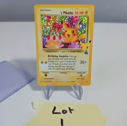 Birthday Pikachu 24 Celebrations Holo Black Star Promo Pokemon Card - Image 2