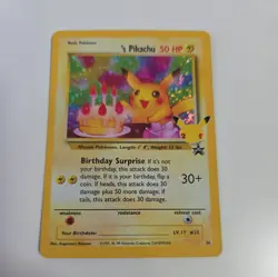 Birthday Pikachu 24 Celebrations Holo Black Star Promo Pokemon Card - Image 4