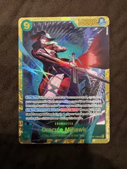 Dracula Mihawk OP14-119 SEC The Azure Sea’s Seven English One Piece Card Game - Image 1