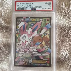 Pokemon TCG Sylveon EX Full Art Holo RC32/RC32 Generations PSA 7 - Image 1