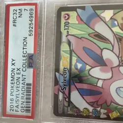 Pokemon TCG Sylveon EX Full Art Holo RC32/RC32 Generations PSA 7 - Image 4