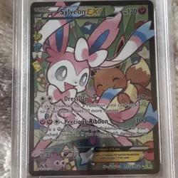 Pokemon TCG Sylveon EX Full Art Holo RC32/RC32 Generations PSA 7 - Image 5