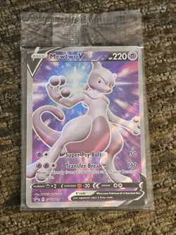 Mewtwo V SWSH229: Sword & Shield Sealed Promo Cards Holo Pokemon TCG - Image 1