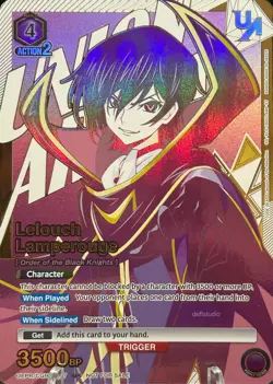 • Lelouch Lamperouge • UEPR/CGH-1-017 Code Geass Holo Promo Foil Union Arena NM - Image 1