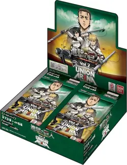 UNION ARENA TCG Japanese Attack On Titan EX10BT Vol.2 Booster BOX Sealed New - Image 1