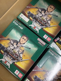 UNION ARENA TCG Japanese Attack On Titan EX10BT Vol.2 Booster BOX Sealed New - Image 2
