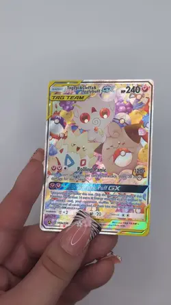 Cosmic Eclipse Togepi & Cleffa & Iggilybuff GX Tag Team 143a/236 Pokemon Card - Image 2