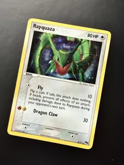 Pokemon TCG Rayquaza Holo Rare Card 3/17, Pop Series 1, Promo LP - Image 1