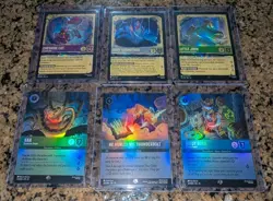 Disney Lorcana Mixed Lot of Foiled Cards Pack Fresh Lot of 6 - Image 1