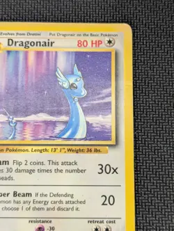Pokemon TCG Base Set Dragonair Unlimited Rare Card 18/102 MP Condition - Image 4