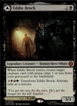 Eddie Brock / Venom, Lethal - Foil Mythic 0055 - Marvel's Spider-Man - MTG - Image 1