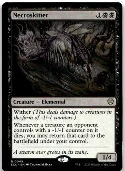 Necroskitter 48 Rare Commander: Lorwyn Eclipsed Magic: The Gathering Near Mint - Image 1
