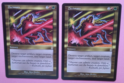 Magic the Gathering MTG Odyssey DECIMATE X 2 LP/EX R 2001 Nice! - Image 2
