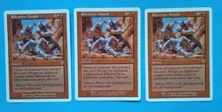 Magic the Gathering MTG 7th Edition RELENTLESS ASSAULT X 3 Rare LP/EX 2001 Nice - Image 1