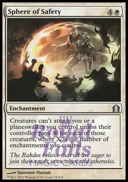 Sphere of Safety 1x FOIL RTR MTG Return to Ravnica Uncommon MINT white - Image 1