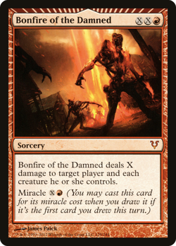 Bonfire of the Damned #129 (HP) Avacyn Restored AVR Magic MTG - Image 1