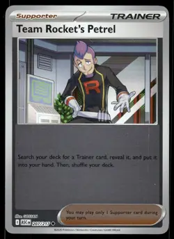 Pokemon Cards Team Rocket's Petrel 207/217 Reverse Holo Ascended Heroes NM - Image 1