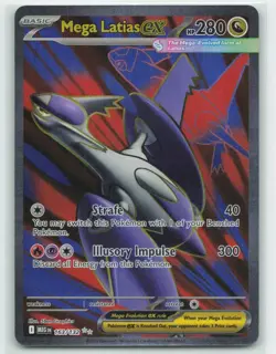 2025 Pokemon, Mega Evolution, #163/132 Mega Latias ex, Full Art Ultra Rare NM - Image 1