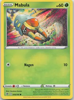 Mabula 016/192 Tomokazu Komiya - Clash der Rebellen - DE - NM - Pokemon TCG - Image 1