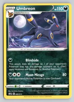 UMBREON 009/015 PROMO MCDONALD'S PROMOS 2024 POKEMON NM - Image 1