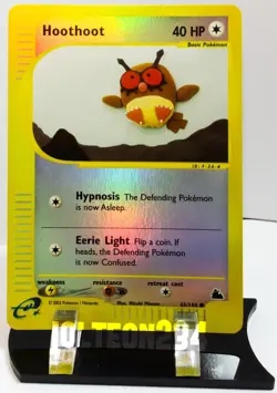 Pokemon TCG Card - Hoothoot (Skyridge Set) 65/144 Reverse Holo Common - Image 1