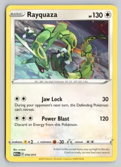 RAYQUAZA 014/015 PROMO MCDONALD'S PROMOS 2024 POKEMON NM - Image 1