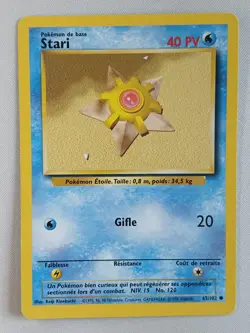 Carte pokemon FRANCAIS Stari (BS 65) Set de Base [PLAYED] 18.07.2025D - Image 1