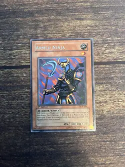 Yu-Gi-Oh! TCG Armed Ninja LOB-106 1st Edition Rare Lightly Played - Image 1