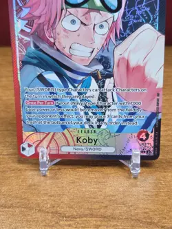Koby (001) (Alternate Art) L Foil A Fist of Divine Speed OP11-001 NM - Image 2