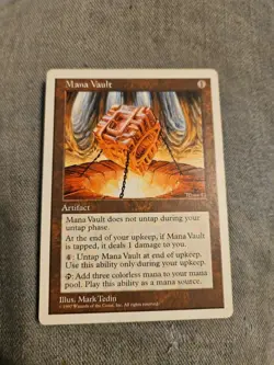 Magic the Gathering Mana Vault 5th Edition Rare Colorless - Image 2