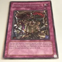 Royal Oppression Unlimited YuGiOh Legacy of Darkness #LOD-091 2003 - Image 4