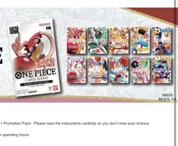 Bandai One Piece Card Game Round1 Phase 2 Promo English 2026 all 10 packs sealed - Image 1