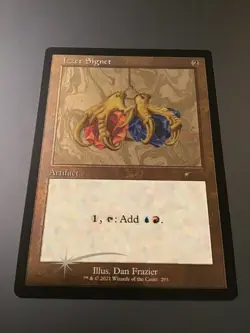 MTG Secret Lair #293 Izzet Signet Retro Frame Etched Foil - Image 1