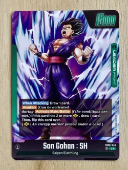 Son Gohan : SH FB09-049 Leader Alternate Art Dual Evolution Dragon Ball Card Eng - Image 2