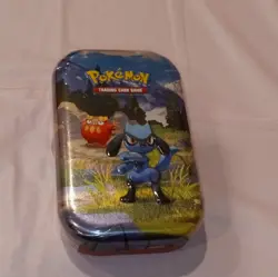 Pokemon Evolutions Mini Tin Riolu & Darumaka 10 Card Tin Case - Image 1