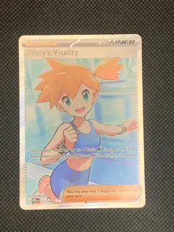 Misty's Vitality 111/084 - Pitch Black Pokemon Card - NM - Image 1