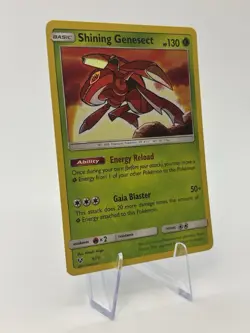 Pokemon TCG Shining Genesect Shining Legends Holo Card 9/73 LP - Image 2