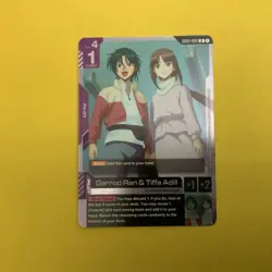 Gundam Card Game Garrod Ran & Tiffa Adill Dual Impact GD02-094 R - Image 1