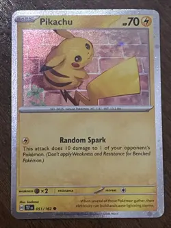 Pikachu - (Cosmos Holo) 051/162 Miscellaneous Cards & Products Holo NM - Image 1
