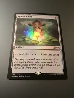 MTG Secret Lair #205 Gilded Lotus Foil NM - Image 1