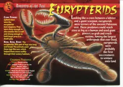 Weird N’ Wild Creatures Monster of the Past Card 5 # Eurypterids # LC1 - Image 1