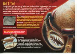 Weird N’ Wild Creatures Monster of the Past Card 5 # Eurypterids # LC1 - Image 2