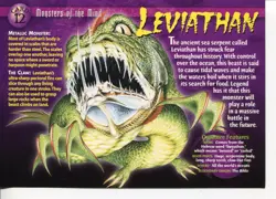 Weird N’ Wild Creatures Monsters of the Mind Card 12 # Leviathan # LC7 - Image 1