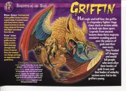Weird N’ Wild Creatures Monsters of the Mind Card 13 # Griffin # LC7 - Image 1