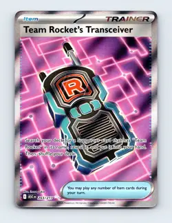 NM Team Rocket's Transceiver 263/217 Ascended Heroes Ultra Rare Pokemon Card - Image 1