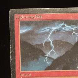 Lightning Bolt - Beta - Magic The Gathering MTG MP- #34 - Image 3