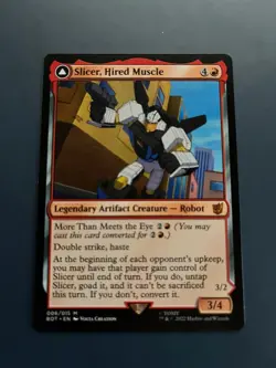 1x SLICER, HIRED MUSCLE - Transformers - MTG - Magic the Gathering - Image 1